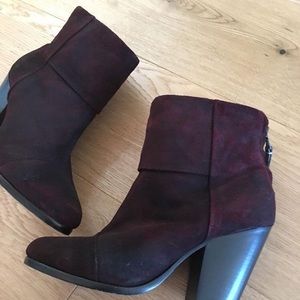 Rag and bone newburry bootie burgundy